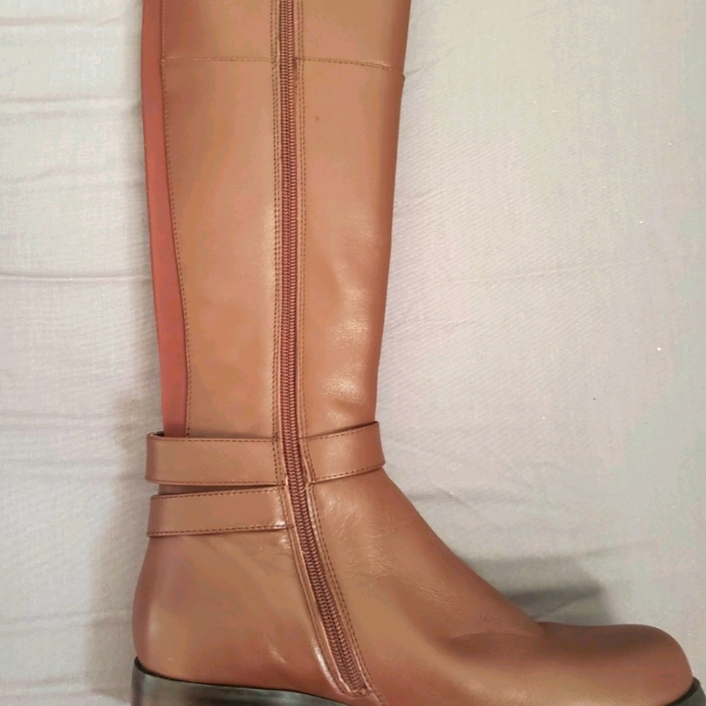 SoleMani Women's Gabi X-Slim 12"-13" Calf Brown Le